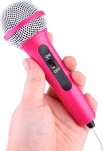 Jokomisiada Muzyczny głośnik różowy Boombox dla dzieci z mikrofonem IN0166 7