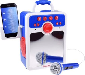 Jokomisiada Muzyczny głośnik niebieski Boombox dla dzieci z mikrofonem IN0167 2