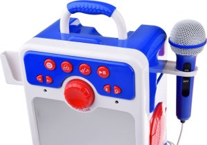 Jokomisiada Muzyczny głośnik niebieski Boombox dla dzieci z mikrofonem IN0167 5