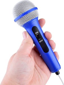 Jokomisiada Muzyczny głośnik niebieski Boombox dla dzieci z mikrofonem IN0167 6