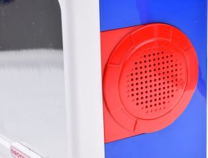 Jokomisiada Muzyczny głośnik niebieski Boombox dla dzieci z mikrofonem IN0167 7