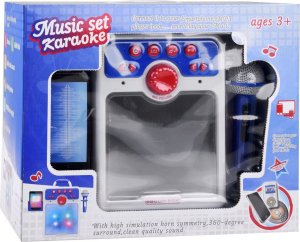 Jokomisiada Muzyczny głośnik niebieski Boombox dla dzieci z mikrofonem IN0167 9