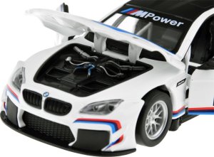 Jokomisiada Auto metalowe model sportowe BMW M6 GT3 skala 1:32 światło dźwięk ZA4613 6