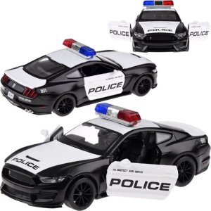 Jokomisiada Auto metalowe policja Ford Shelby GT350 skala 1:32 światła koguty ZA4610 1