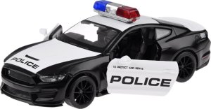 Jokomisiada Auto metalowe policja Ford Shelby GT350 skala 1:32 światła koguty ZA4610 3