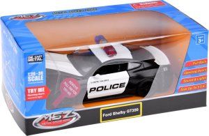 Jokomisiada Auto metalowe policja Ford Shelby GT350 skala 1:32 światła koguty ZA4610 6