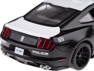 Jokomisiada Auto metalowe policja Ford Shelby GT350 skala 1:32 światła koguty ZA4610 10