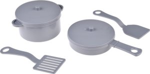 Jokomisiada Duża szara Kuchnia drewniana światło dźwięk garnki ZA4829 4