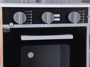 Jokomisiada Duża szara Kuchnia drewniana światło dźwięk garnki ZA4829 6