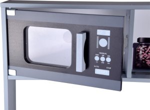 Jokomisiada Duża szara Kuchnia drewniana światło dźwięk garnki ZA4829 9