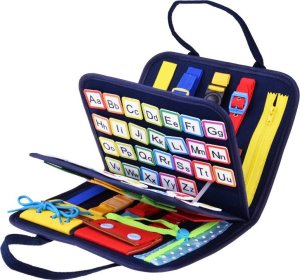 Jokomisiada Materiałowa kolorowa książka manipulacyjna sensoryczna dla dzieci ZA4831 7
