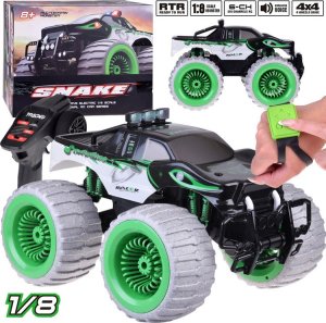 Jokomisiada Olbrzymie Auto Monster Snake 4x4 muzyka światła drift 360st. Pilot RC0633 1