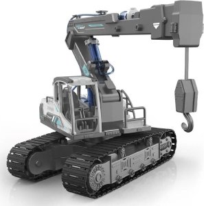 Jokomisiada Zestaw 3w1 zbuduj Maszyny Budowlane Koparka Dźwig Ładowarka 168el ZA5013 4