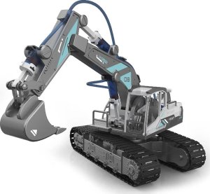 Jokomisiada Zestaw 3w1 zbuduj Maszyny Budowlane Koparka Dźwig Ładowarka 168el ZA5013 5