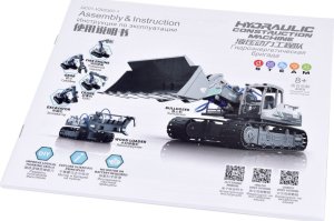 Jokomisiada Zestaw 3w1 zbuduj Maszyny Budowlane Koparka Dźwig Ładowarka 168el ZA5013 8