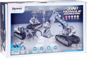 Jokomisiada Zestaw 3w1 zbuduj Maszyny Budowlane Koparka Dźwig Ładowarka 168el ZA5013 9