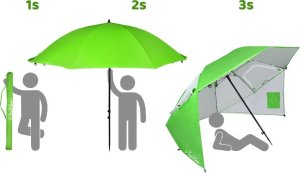 Jokomisiada Parasol Plażowy Sopot Para Sole UPF 50+ Idealny na Plażę do Ogrodu SP0784 3