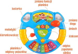 Jokomisiada KOLOROWA Interaktywna KIEROWNICA MUZYCZNA dźwięk! 2