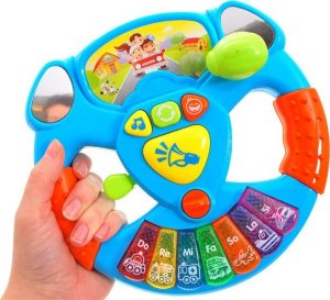 Jokomisiada KOLOROWA Interaktywna KIEROWNICA MUZYCZNA dźwięk! 4