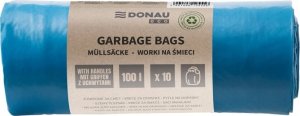 Donau Worki na śmieci DONAU ECO, z uchwytami Knoties, 100l, 10 szt., niebieskie 1