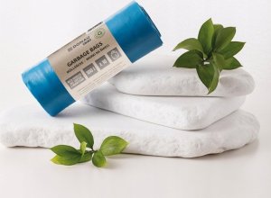 Donau Worki na śmieci ECO* z uchwytami Knoties, 100l, 10 szt., niebieskie 2