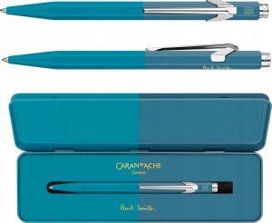 Caran d`Arche Długopis CARAN D'ACHE 849 Paul Smith Edycja 4, M, w pudełku, Cyan/Steel 2