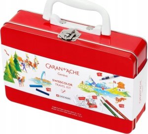 Caran d`Arche Metalowa walizka z kredkami CARAN D'ACHE Swisscolor 2