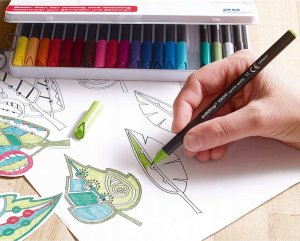 Edding Pisak z cienką końcówką e-1200 EDDING, 1 mm, 6 szt., blister, mix kolorów 6