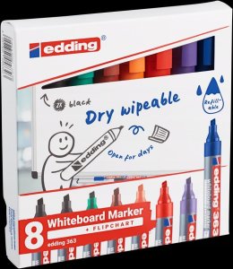 Edding Marker do tablic e-363 EDDING, 1-5mm, 8 szt., mix kolorów 2