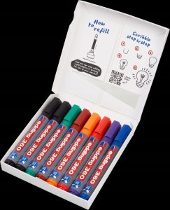 Edding Marker do tablic e-360 EDDING, 1,5-3mm, 8 szt., mix kolorów 3