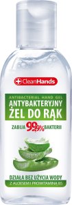 Chemia Antybakteryjny żel do rąk CLEAN HANDS, z aloesem i prowitaminą B5, 50 ml 1