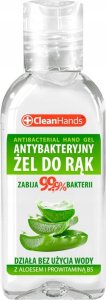 Chemia Antybakteryjny żel do rąk CLEAN HANDS, z aloesem i prowitaminą B5, 50 ml 2