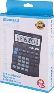 Kalkulator Donau Kalkulator biurowy TECH, 12-cyfr. wyświetlacz, wym. 185x140x37 mm, czarny 4