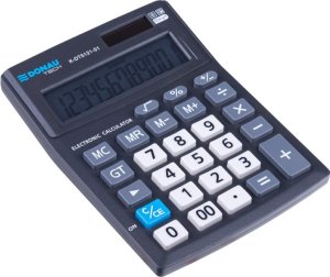Kalkulator Donau Kalkulator biurowy DONAU TECH OFFICE, 12-cyfr. wyświetlacz, wym. 137x101x30mm, czarny 2