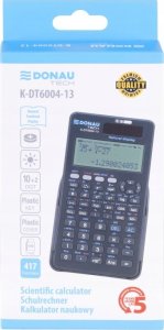 Kalkulator Donau Kalkulator naukowy TECH zapis 417 funkcji 150x85x19 mm grafitowy 5