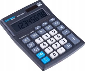 Kalkulator Donau Kalkulator biurowy DONAU TECH OFFICE, 8-cyfr. wyświetlacz, wym. 137x101x30mm, czarny 2