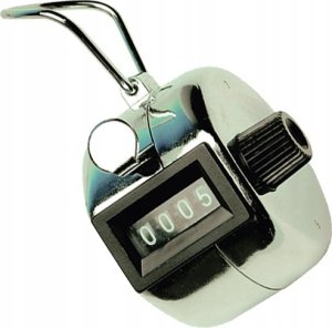 Q-Connect Licznik mechaniczny Q-CONNECT, klliker, ręczny, chrome, srebrny 2