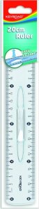 Keyroad Linijka plastikowa KEYROAD, 20cm, z uchwytem, zawieszka 4