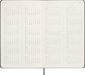 Moleskine Kalendarz tygodniowy MOLESKINE, bez dat, L, twarda oprawa, czarny 4