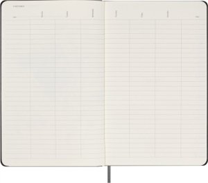 Moleskine Kalendarz tygodniowy MOLESKINE, bez dat, L, twarda oprawa, czarny 6