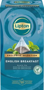 Lipton Herbata LIPTON, piramidki, Exclusive Selection, english breakfast, 25 torebek 1