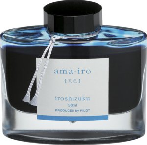 Pilot PILOT TUSZ DO PIÓR NAMIKI IROSHIZUKU AMA IRO NIEBIESKI 1