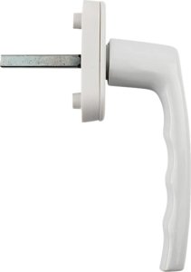 Heckermann Klamka okienna Heckermann biała klasyczna do okien PCV 3