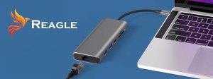HUB USB Reagle REAGLE HUB USB-C 10w1 DisplayPort 1.4 HDMI 2.1 8K 4K 144Hz Display Port M1 5