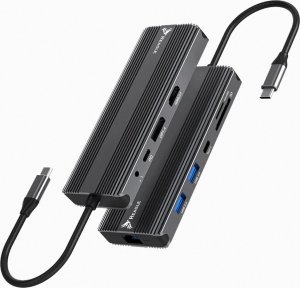 HUB USB Reagle REAGLE HUB USB-C 10w1 DisplayPort 1.4 HDMI 2.1 8K 4K 144Hz Display Port M1 9