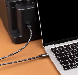 Kabel USB Reagle USB-C - USB-B 5 m Srebrny 3