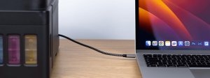 Kabel USB Reagle USB-C - USB-B 5 m Srebrny 7