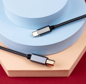 Kabel USB Reagle USB-C - USB-B 5 m Srebrny 9