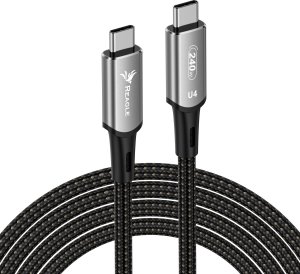 Kabel USB Reagle USB-C - USB-C 2 m Czarno-szary 1