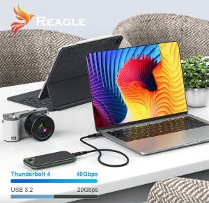 Kabel USB Reagle USB-C - USB-C 1 m Czarny 6